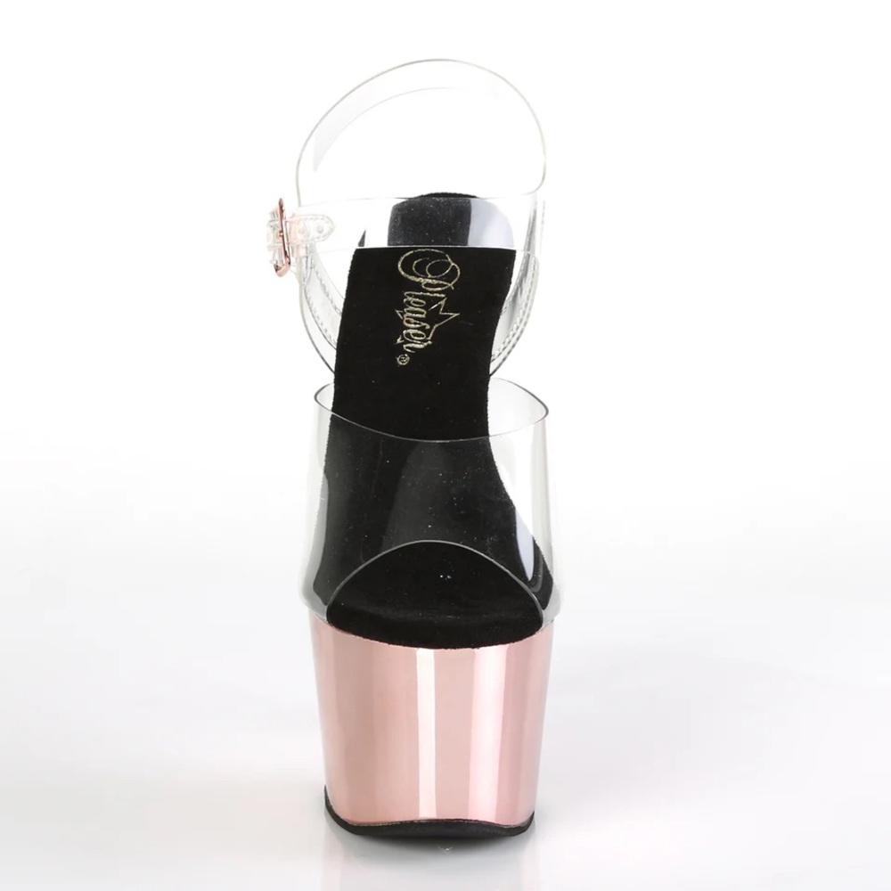Pleaser Rose Gold High Platform Heels - Picture 4 of 4